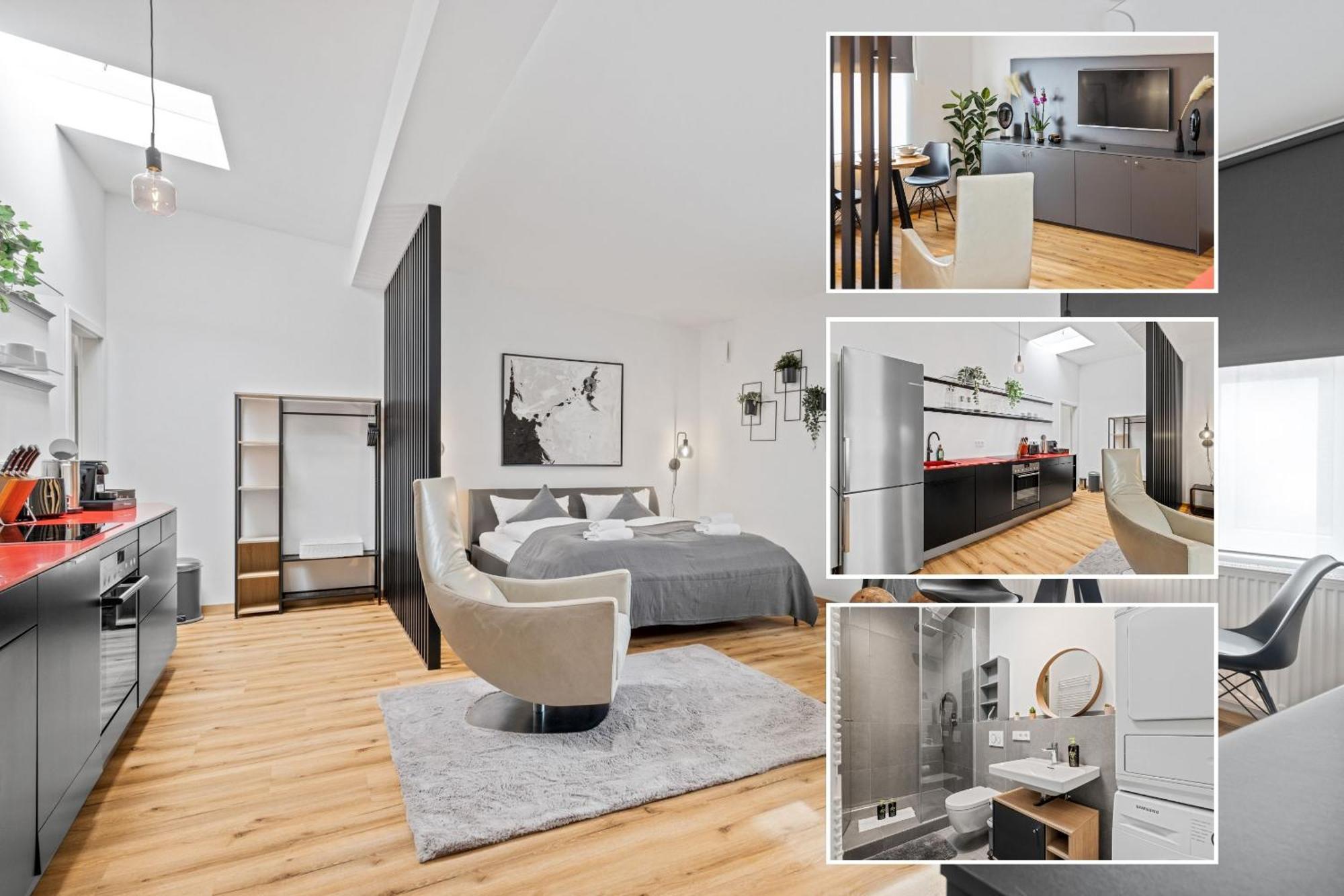 Stylish Tiny City House Аугсбург Экстерьер фото